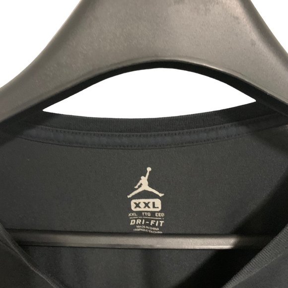 Air Jordan Mens Jumpman Logo Black Dri-Fit Cotton T-Shirt Size XXL - Picture 4 of 5
